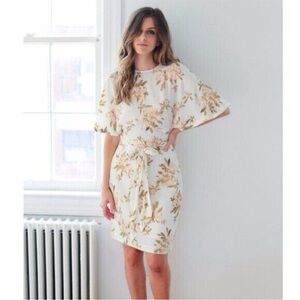 Ganni St. Pierre Crepe Floral Dress Size 38 (US 6)